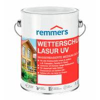 Remmers Wetterschutz-Lasur UV (Веттершутц-Лазурь УФ), атмосферостойкая лазурь, цвет серебристо-серый, ведро 0,75 л