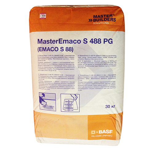 MasterEmaco S 488 PG (Emaco S88), сухая смесь, наливная, мешок 30 кг 